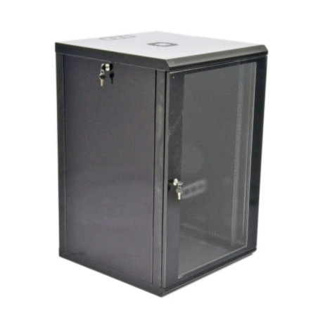 Шафа 19"18U, 600x600x907мм (Ш*Г*В), економ, акрилове скло, чорна UA-MGSWL186B - Купити в Україні | Світ Безпеки