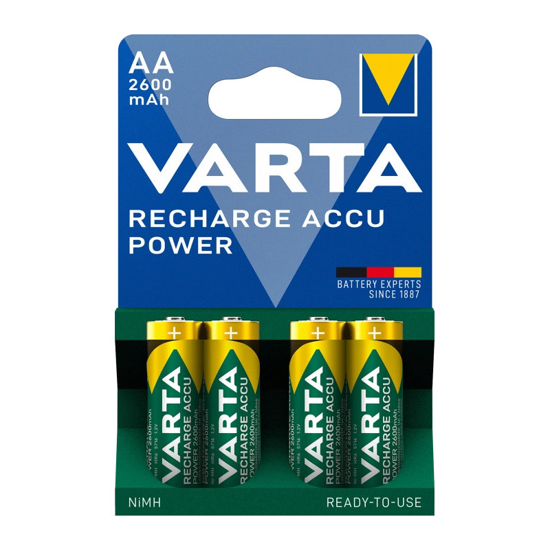 Акумулятор AA VARTA PROF ACCU 2600mAh BLI 4 NI-MH