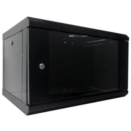 Шафа комутаційна настінна Hypernet WMNC66-6U-FLAT-BLACK - Купити в Україні | Світ Безпеки