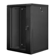 Шафа коммутаційна настінна Hypernet WMNC66-18U-FLAT-BLACK - Купити в Україні | Світ Безпеки
