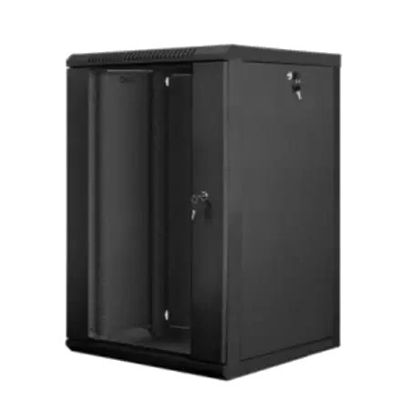 Шафа коммутаційна настінна Hypernet WMNC66-18U-FLAT-BLACK - Купити в Україні | Світ Безпеки