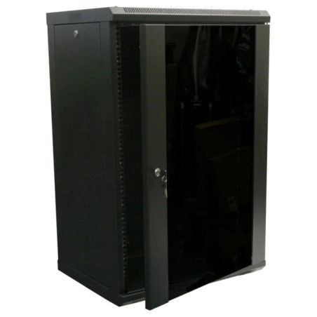Шафа коммутаційна настінна 18U 600x450 розбірна Hypernet WMNC-18U-FLAT- BLACK - Купити в Україні | Світ Безпеки
