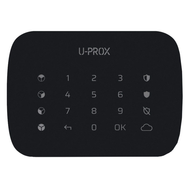 Беспроводная сенсорная клавиатура для четырех групп U-Prox Keypad G4 Black