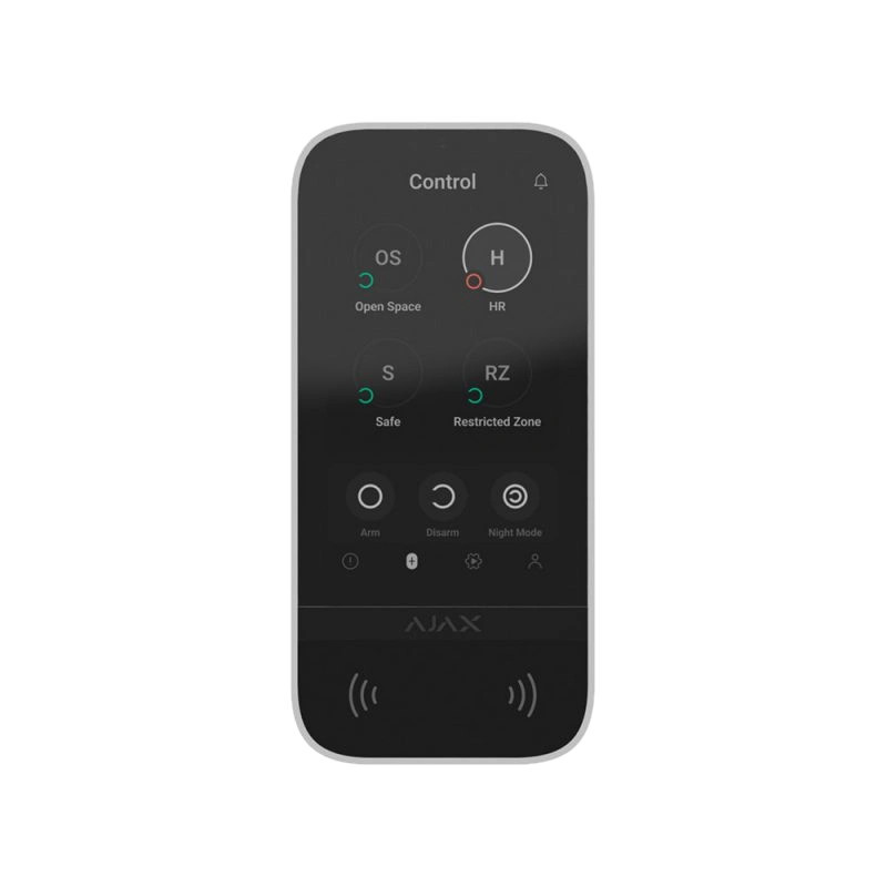 Клавиатура Ajax KeyPad TouchScreen (8EU) white