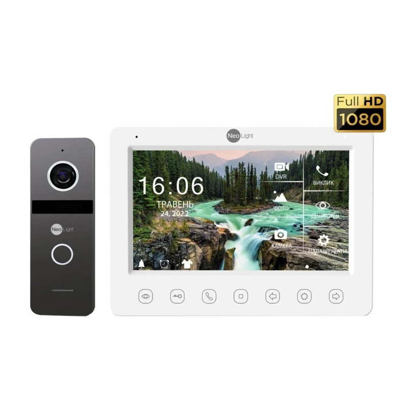 Комплект відеодомофона Neolight NeoKit FHD PRO Graphite (KAPPA + HD + SOLO FHD) Комплект відеодомофона Neolight NeoKit FHD PRO Graphite (KAPPA + HD + SOLO FHD)