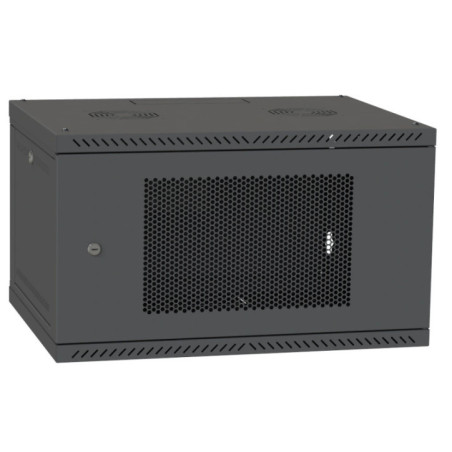 Шафа телекомунікаційна двері перф (RAL9005) IPCOM 4U 600x350 купити, ціна, фото