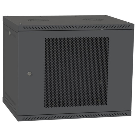 Шафа телекомунікаційна двері перф (чорна) IPCOM 9U 600x450 - Купити в Україні | Світ Безпеки