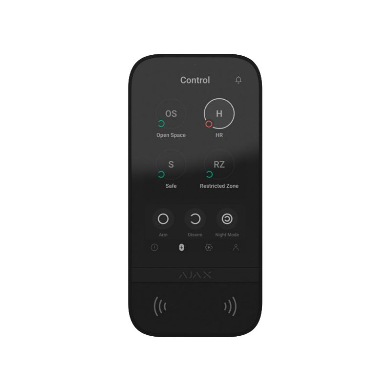 Клавіатура Ajax KeyPad TouchScreen (8EU) black