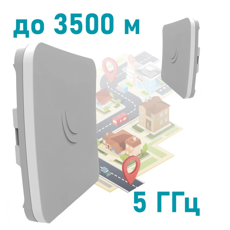 Беспроводной WiFi мост MikroTik SXTsq 5 ac (RBSXTsqG-5acD) 5GHz