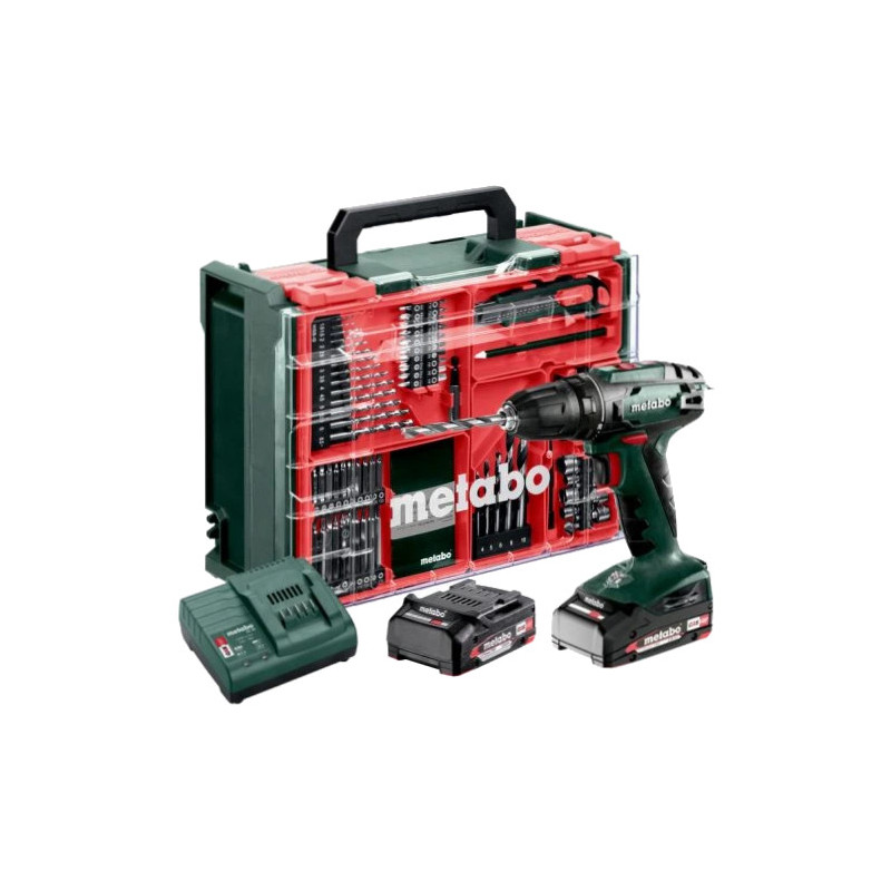 Акумуляторний шуруповерт Metabo BS 18 Mobile Workshop (602207710)