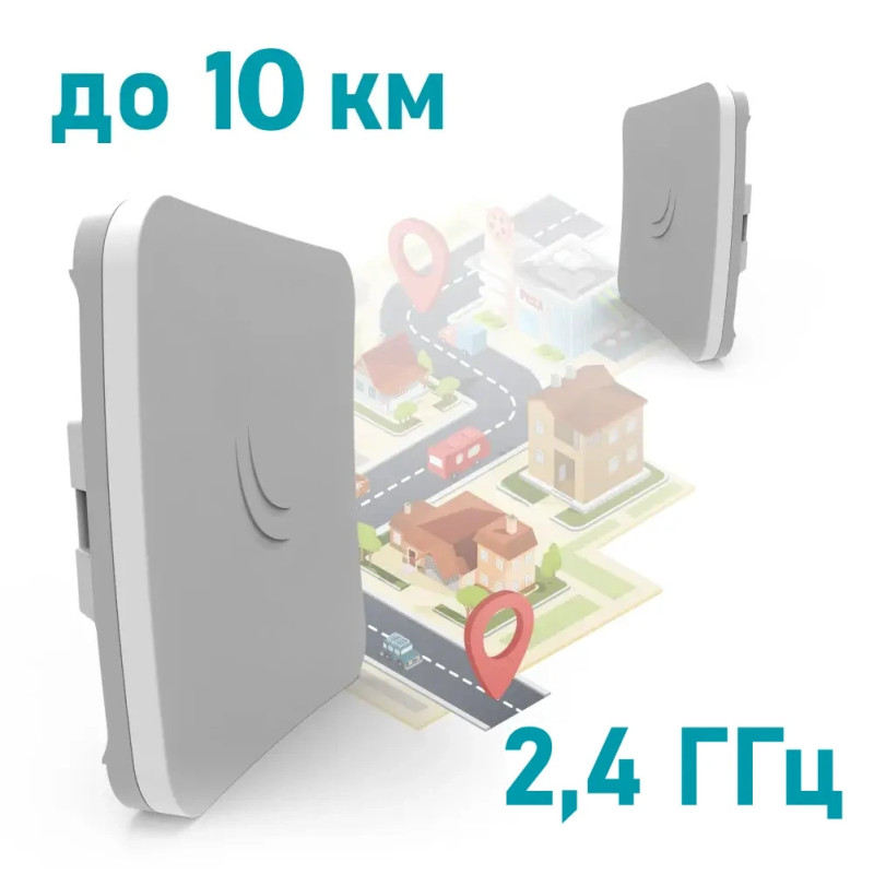 Бездротовий WiFi міст MikroTik SXTsq Lite2 (RBSXTsq2nD) 2.4 ГГц