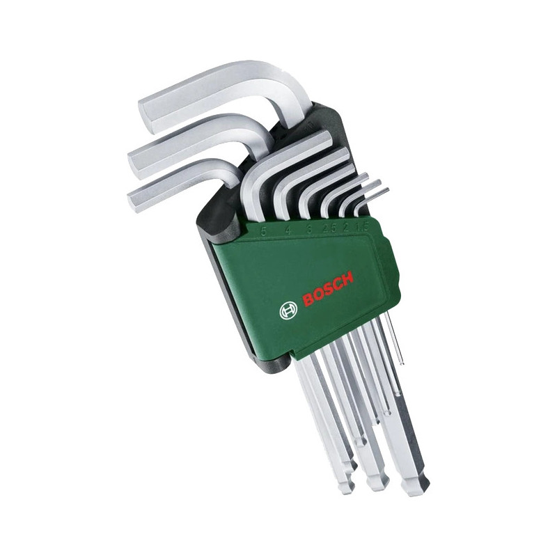 Набір шестигранних ключів Bosch (1600A02BX9) 9 шт 1.5-10 мм