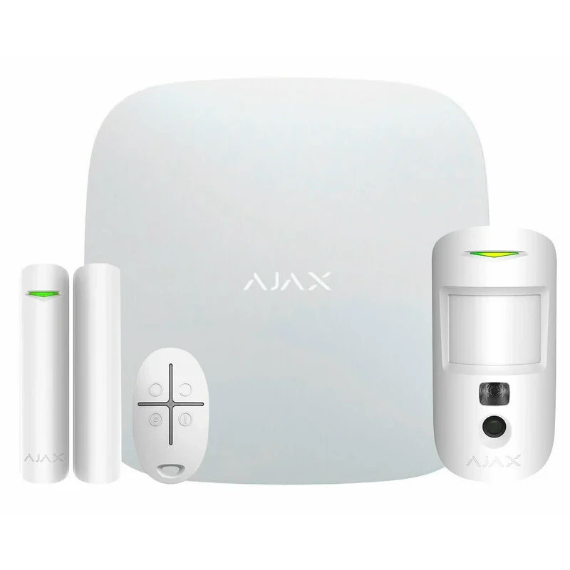 Комплект охранной сигнализации Ajax StarterKit Cam HDR white