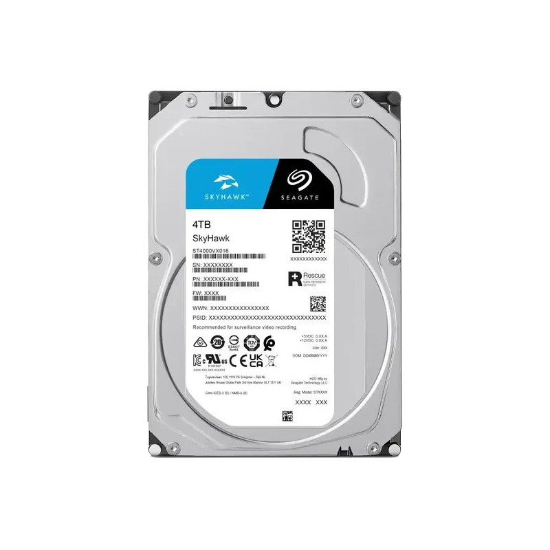 Жесткий диск внутренний SEAGATE SkyHawk ST4000VX016 4Тб