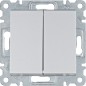 Вимикач Hager Lumina WL0052 2-кл. універсальний