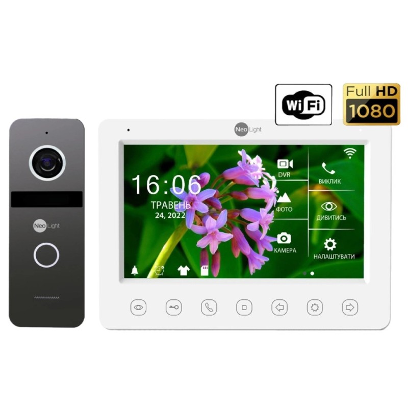 Комплект видеодомофона Neolight NeoKIT HD WF Graphite Комплект видеодомофона Neolight NeoKIT HD WF Graphite