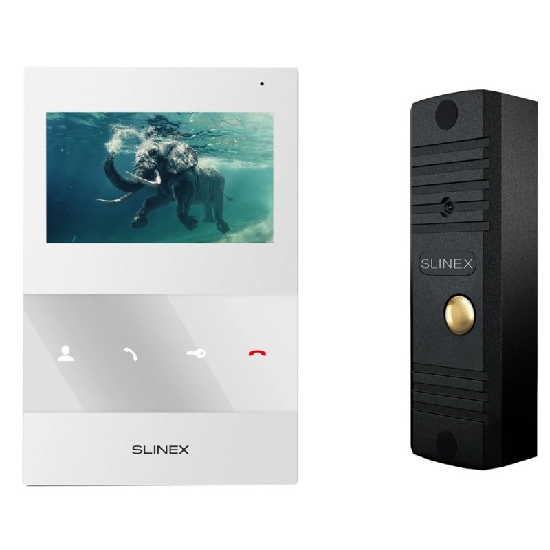 Комплект видеодомофона Slinex SQ-04M(White) + ML-16НR(Black)