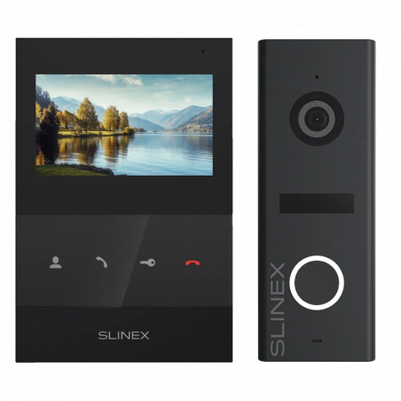 Комплект відеодомофону Slinex SQ-04 Black + ML-17HR Graphite - Купити в Україні | Світ Безпеки