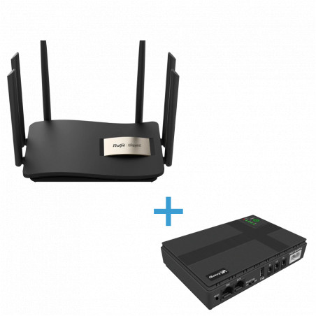 комплект маршрутизатора та джерела безперебійного живлення VIA Energy Mini UPS + RG-EW1200G - Купити в Україні | Світ Безпеки