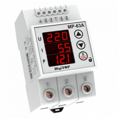 реле напряжения DigiTop MP-63A - Купить в Харькове | Мир Безопасности