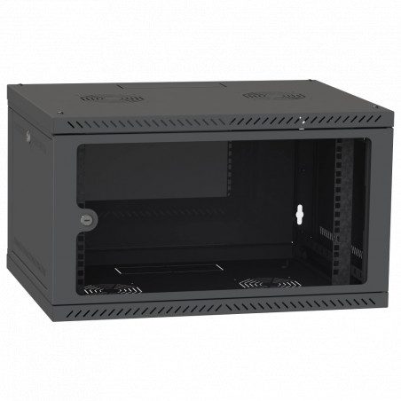 Шкаф телекомунікаційний скло (RAL9005) IPCOM СН-4U-060х035-ДС-9005 - Купити в Україні | Світ Безпеки