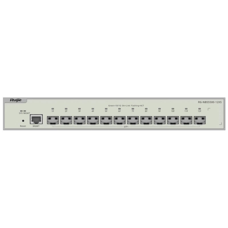 Коммутатор 12-портовый 10G SFP+ управлений L3 Ruijie Reyee RG-NBS5500-12XS