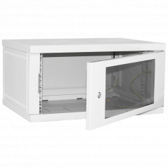 Шкаф телекомунікаційний скло IPCOM СН-4U-060х035-ДС-7035 (RAL7035) - Купити в Україні | Світ Безпеки