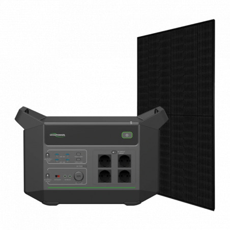 Система автономного питания однофазная HYXiPower HYX-EA2000+ Canadian Solar CS6R-395MS Full Black - Купить в Украине |