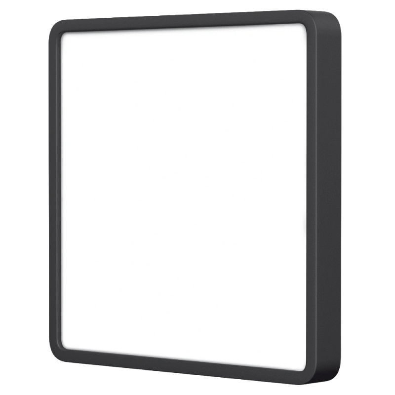 LED світильник накладний квадрат Black VIDEX 24W 5000K 220V