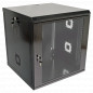 Шафа акрилове скло чорна 19"12U, 600х600х640 мм
