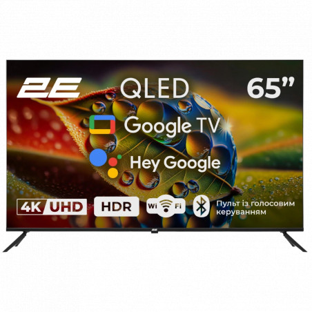 ТВ 2E 65A77Q 65" дюймів 3840x2160 QLED Google TV - Купити в Україні | Світ Безпеки