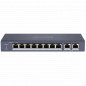 Комутатор 8 портів некерований Hikvision DS-3E0310P-E/M(B) PoE