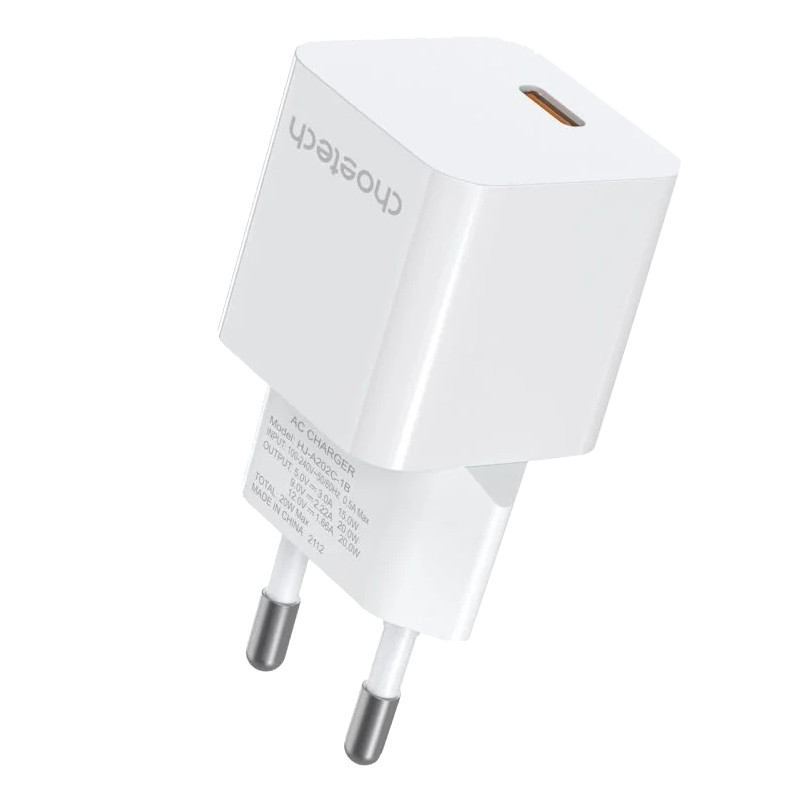 Адаптер Choetech PD5010 mini White PD20W GAN USB-C