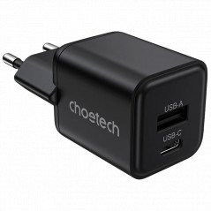 адаптер Choetech PD5012 mini Black PD30W GAN A+C - Купити в Україні | Світ Безпеки