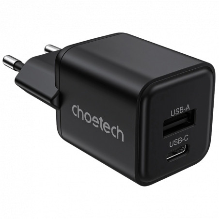 адаптер Choetech PD5012 mini Black PD30W GAN A+C - Купити в Україні | Світ Безпеки