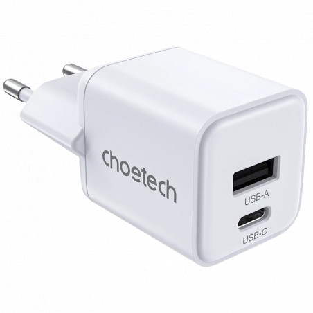 адаптер Choetech PD5012 mini White PD30W GAN A+C - Купити в Україні | Світ Безпеки