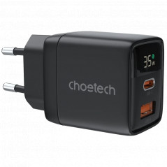 адаптер Choetech PD6052 Black PD35W GAN A+C - Купити в Україні | Світ Безпеки