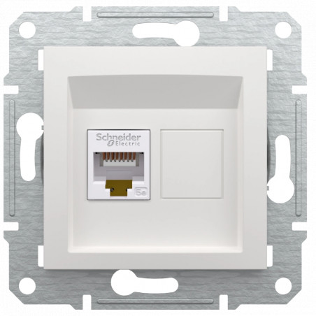 розетка Schneider Electric Asfora (EPH4370121) rj45 utp 5e - Купити в Україні | Світ Безпеки