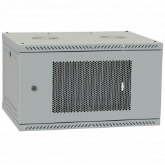 шкаф телекоммуникационный IPCOM 4U 600x350 дверь перфорация (серая) по договорной цене в Киеве, Украина