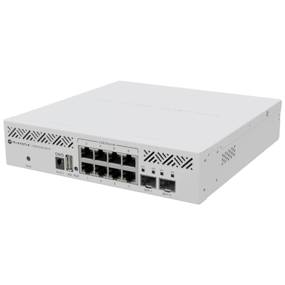 8-портовый коммутатор MikroTik CRS310-8G+2S+IN