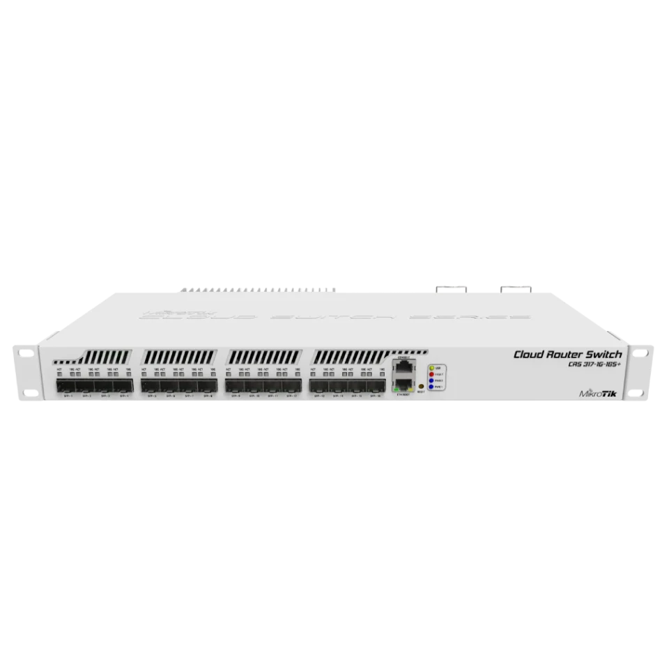 16-портовый управляемый SFP+ MikroTik CRS317-1G-16S+RM