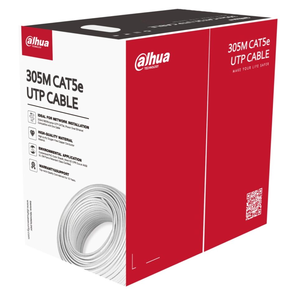 кабель внутренний UTP CAT5e 305 м (0.5 мм) DH-PFM920I-5EU-U