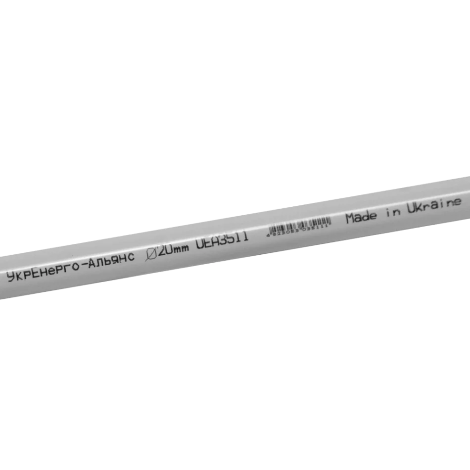 Труба жесткая гладкая с раструбом UEA ПВХ 20мм 3м.
