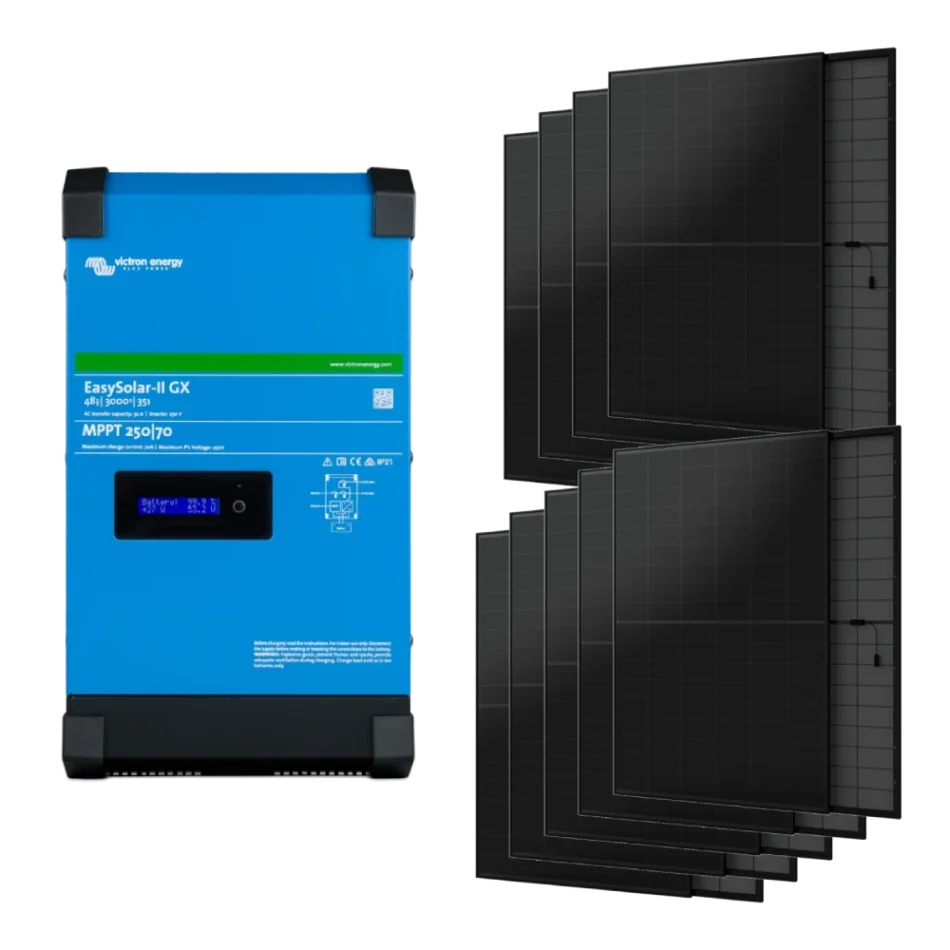 Система автономного питания однофазная Victron Energy EasySolar-II GX 48/3000/35-32 + AIKO-A445-MAH54Mb