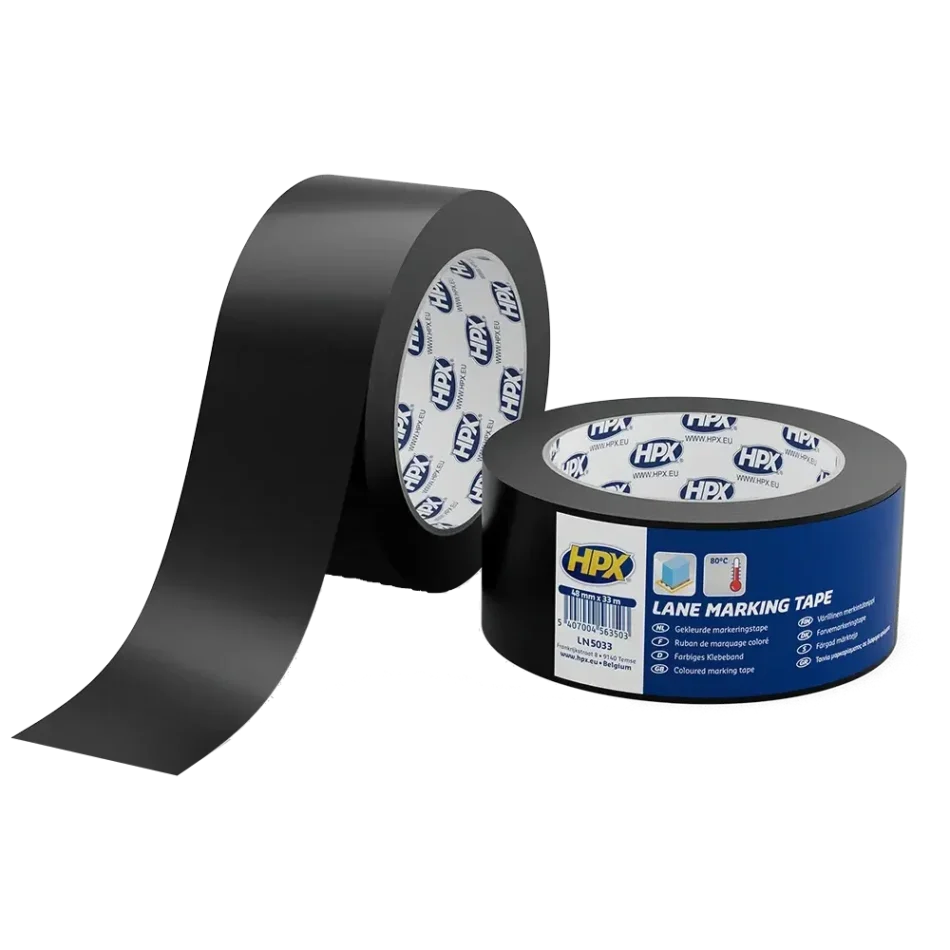 Лента самоклеящаяся для маркировки пола HPX LN5033 Lane Marking Tape 50мм x 33м