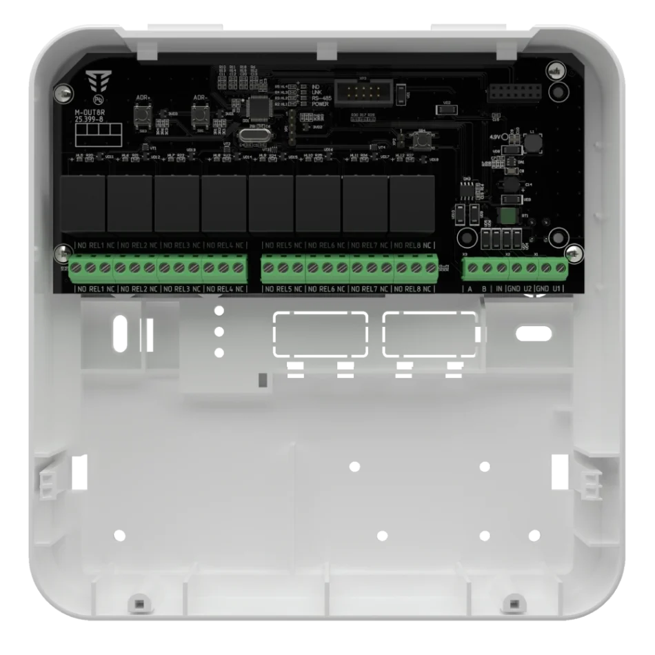 Модуль расширения выходов Тирас Tiras M-OUT8R