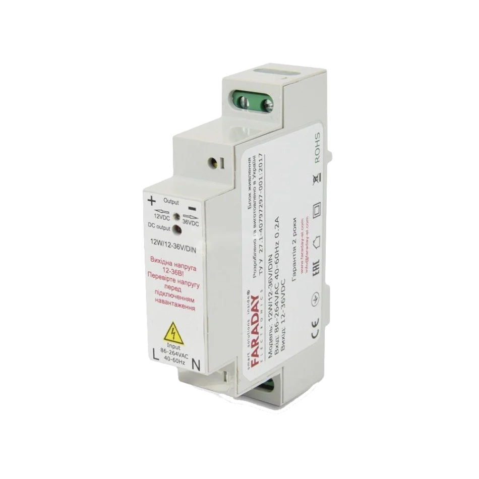 Блок питания Faraday Electronics 12W/12-36V/DIN