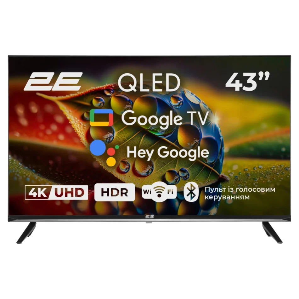 Телевізор 2E 43A77Q QLED Google TV