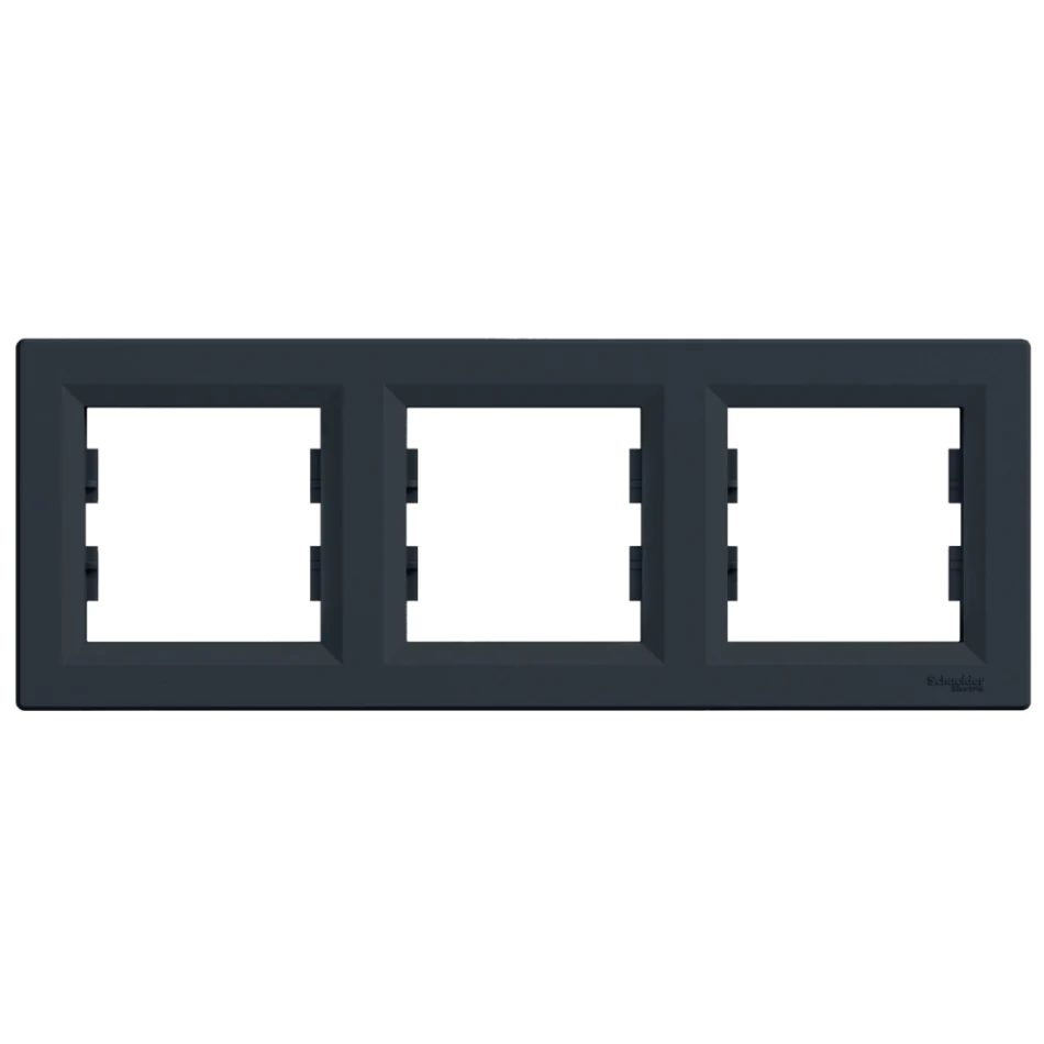 Рамка 3-на антрацит горизонтальна Schneider Asfora (EPH5800371)