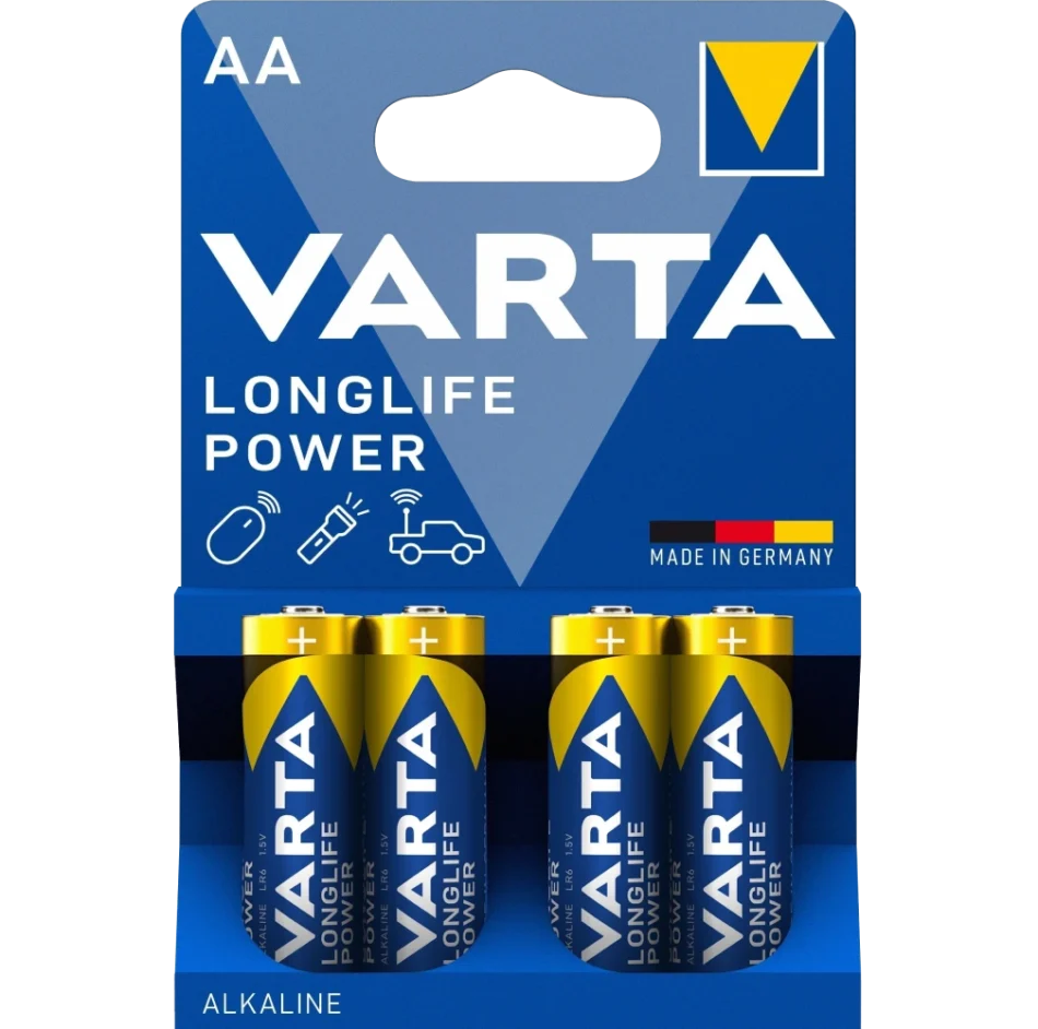 Батарейка VARTA HIGH ENERGY/LONGLIFE POWER AA BLI 4 ALKALINE